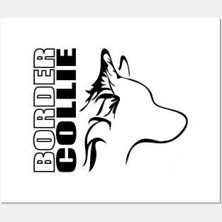 Border Collie profile dog mom gift Posters and Art